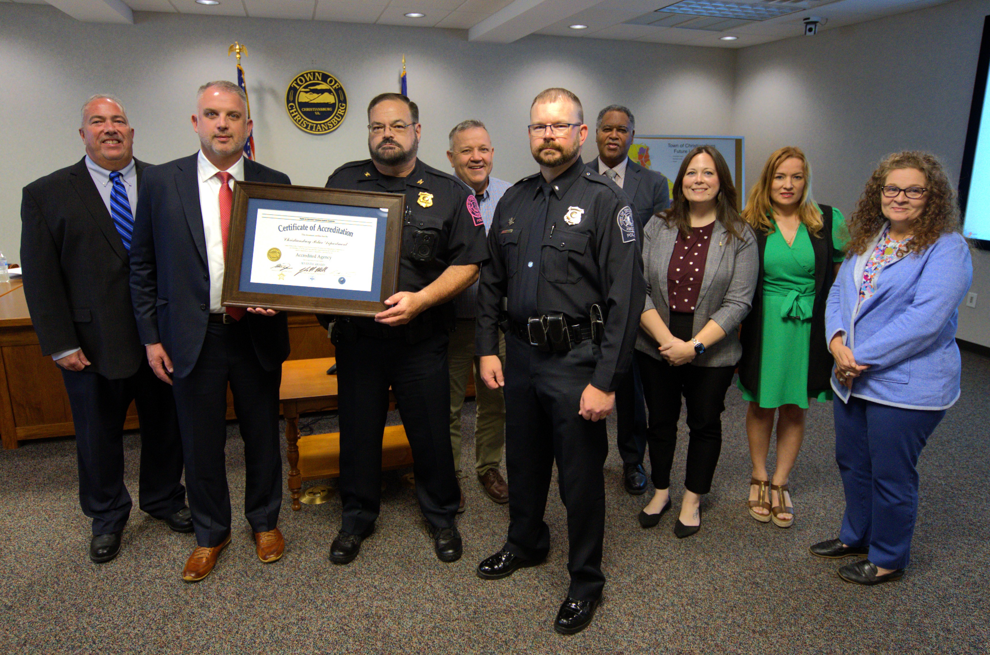 Christiansburg PD VLEPSC Certificate Presentation