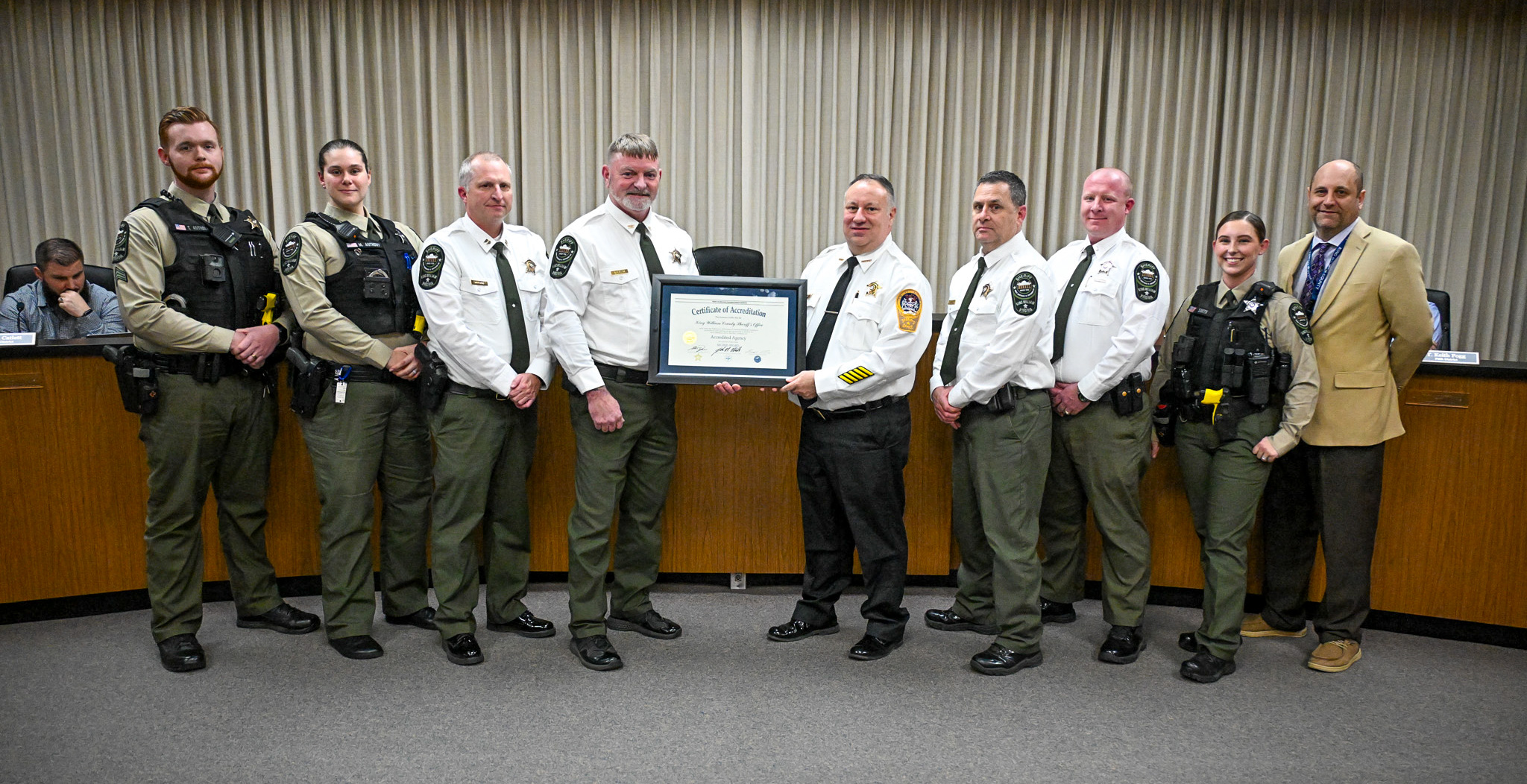 King William County Sheriff's Office VLEPSC Certificate Presentation