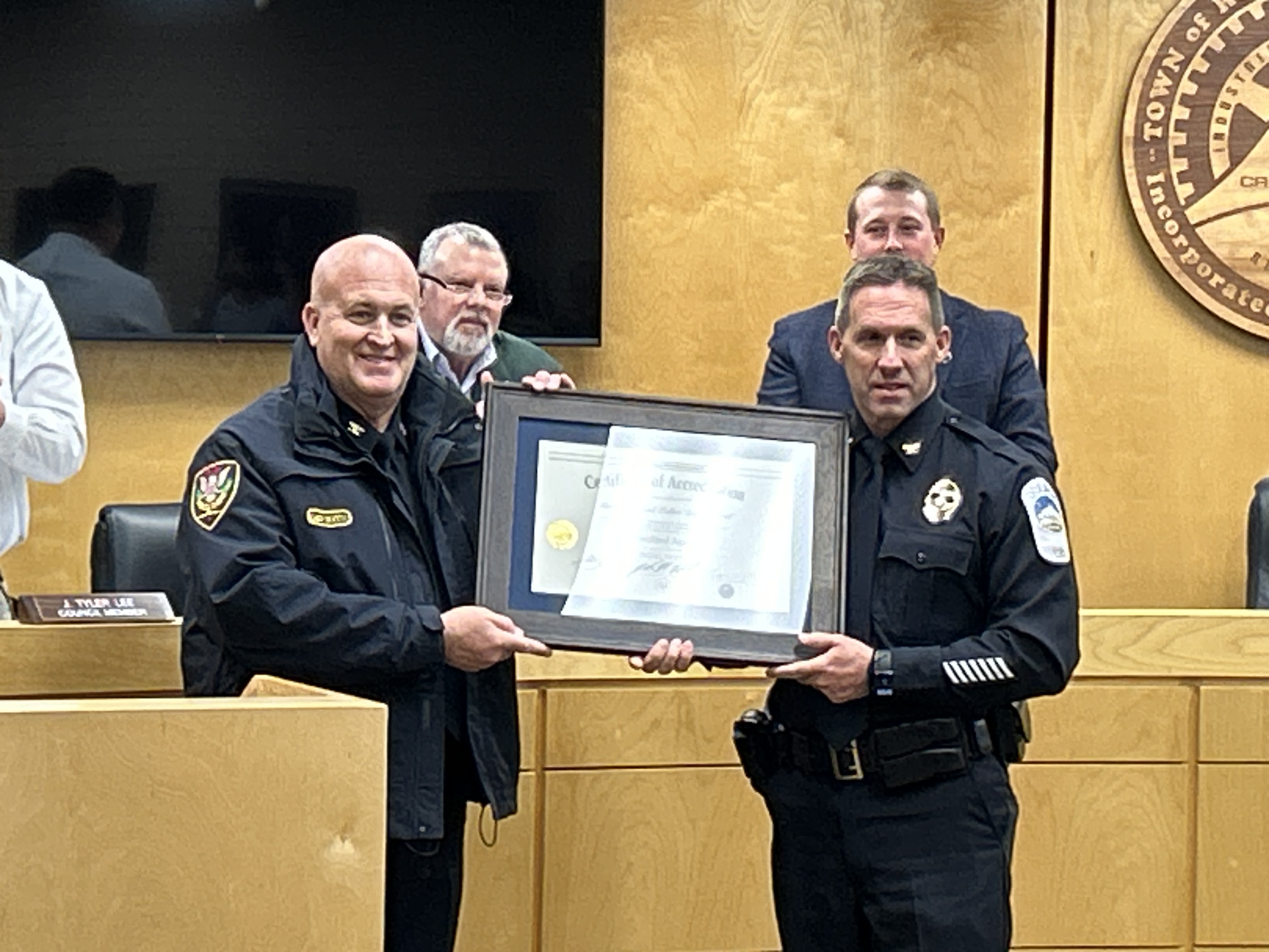 Rocky Mount Police Department VLEPSC Initial Certificate Presentation December 9, 2024