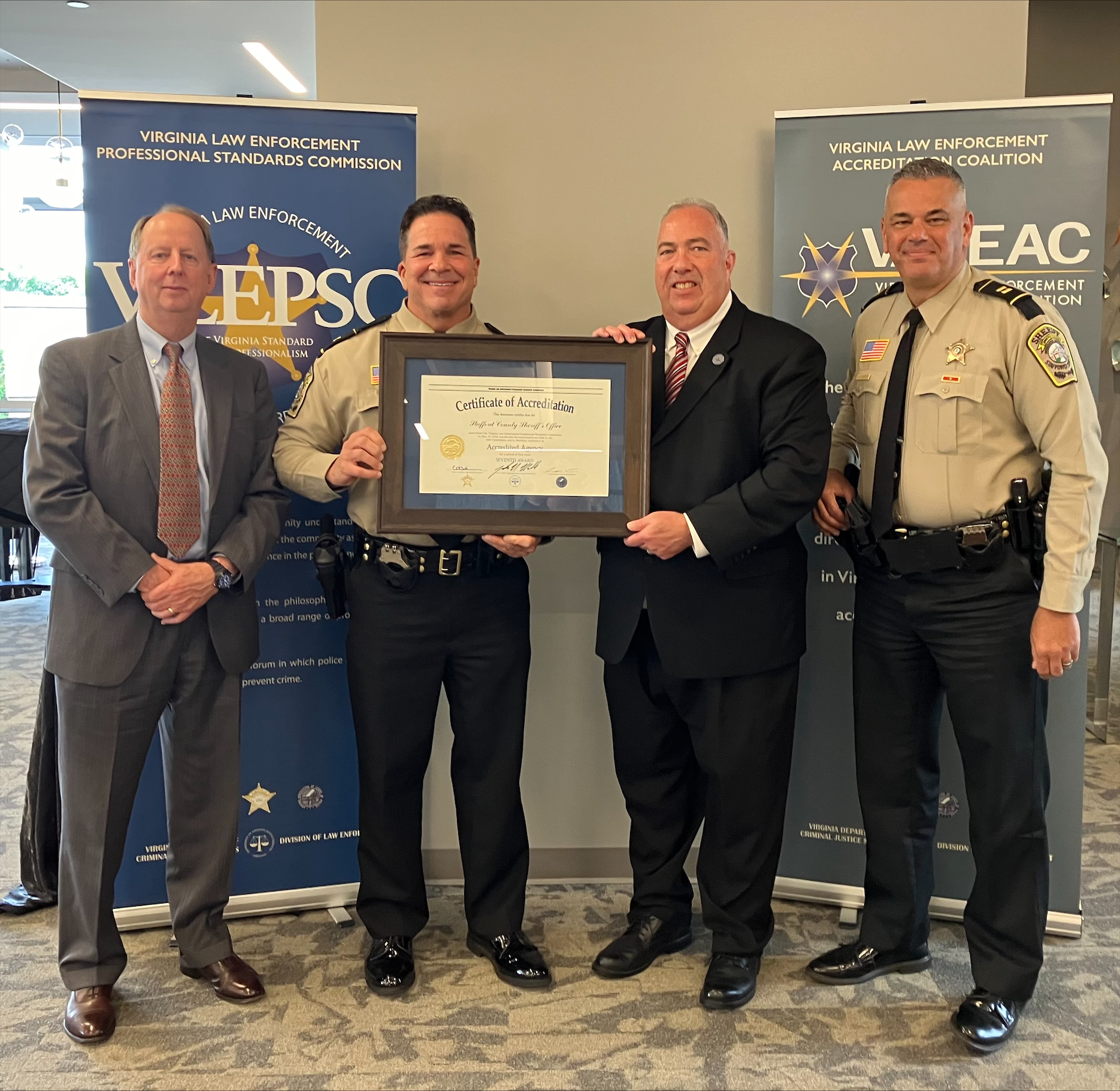 Certificate Presentation VLEPSC Commission Meeting