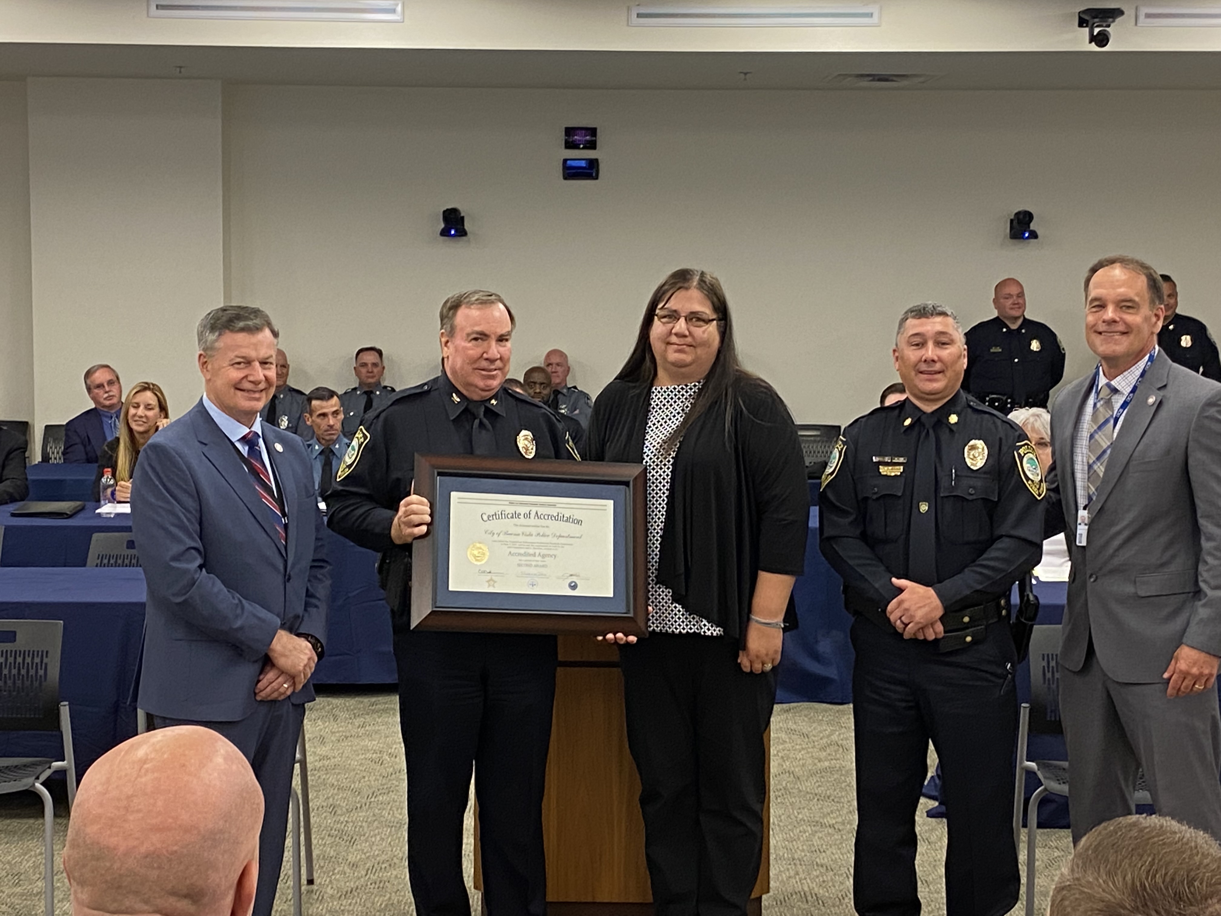 Buena Vista Police Department received their Second Re-Accreditation Certificate Buena Vista Police Department received their Second Re-Accreditation Certificate