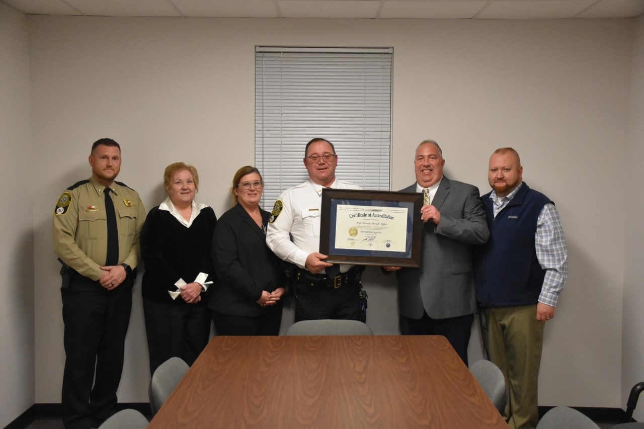 Page County Sheriff's Office their 5th Accreditation certificate Page County Sheriff's Office their 5th Accreditation certificate