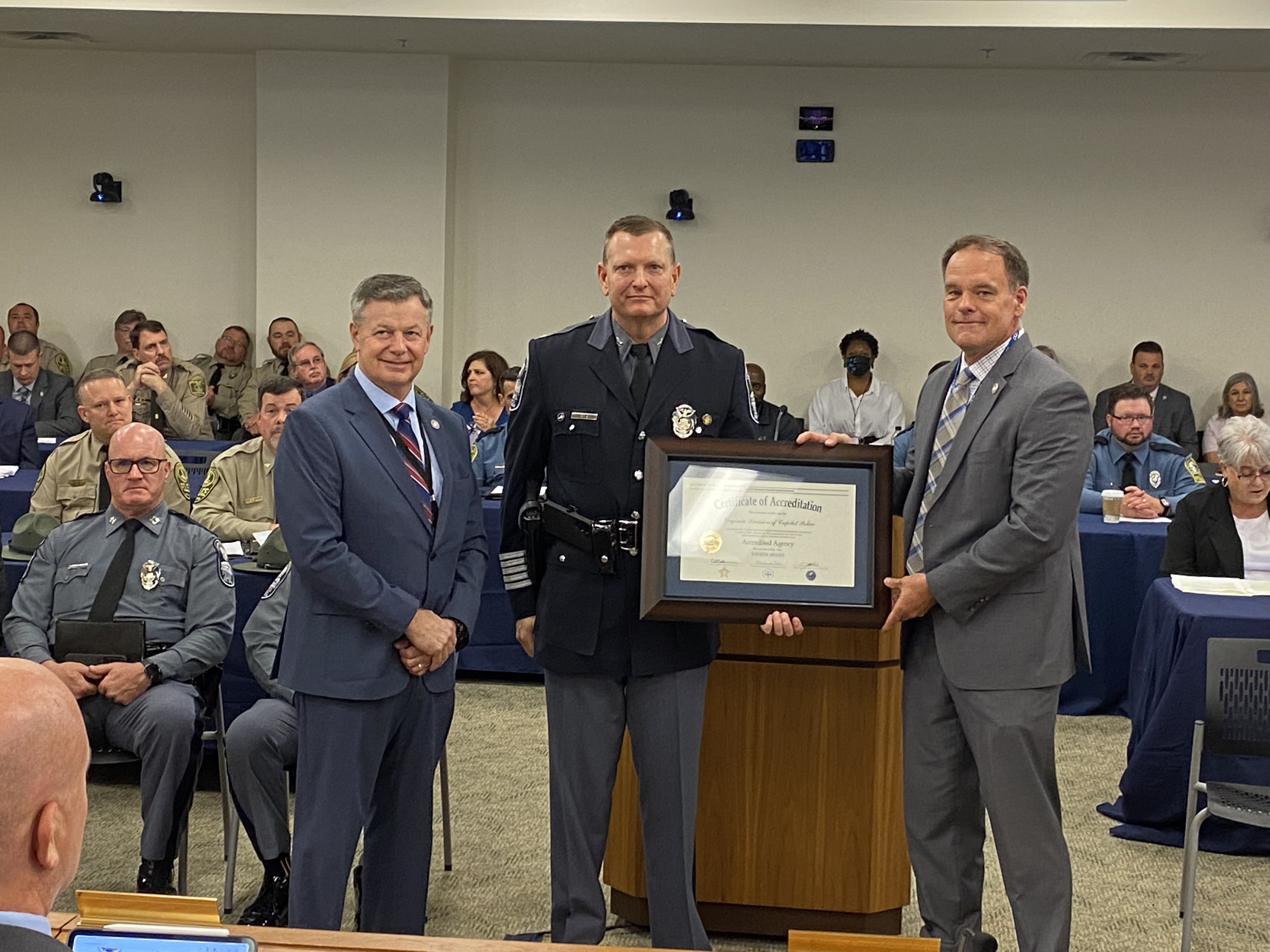 Virginia Division of Capitol Police received their Fourth Re-accreditation Certificate Virginia Division of Capitol Police received their Fourth Re-accreditation Certificate