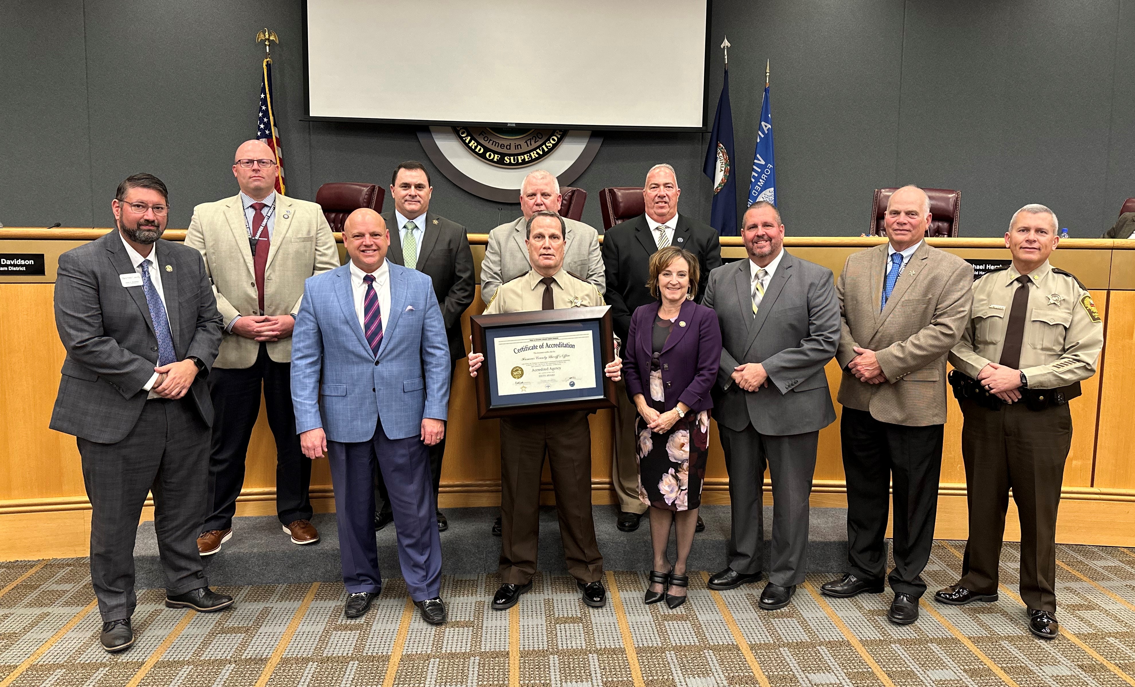 Hanover County Sheriff’s Office received their 6th Re-Accreditation Award Hanover County Sheriff’s Office received their 6th Re-Accreditation Award
