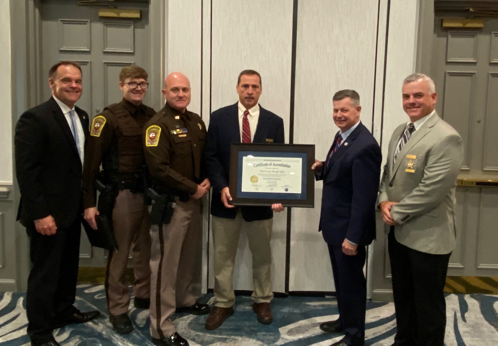 Wise County Sheriff’s Office – Sheriff Edward Kilgore accepting their 5th award