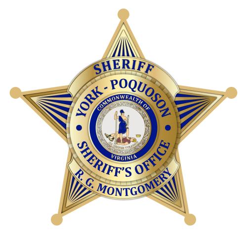YORK POQUOSON SHERIFFS BADGE FINAL R. G. MONTGOMERY