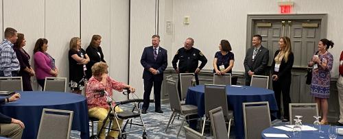 Secretary Bob Mosier meeting with VLEPSC Assessors prior to the September 27th Commission Meeting
