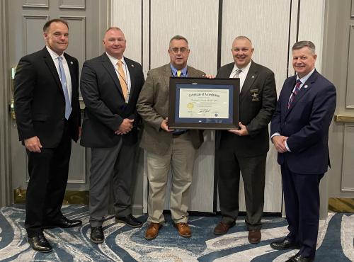 Washington County Sheriff’s Office – Sheriff Blake Andis accepting their 5th award Washington County Sheriff’s Office – Sheriff Blake Andis accepting their 5th award