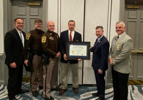 Wise County Sheriff’s Office – Sheriff Edward Kilgore accepting their 5th award
