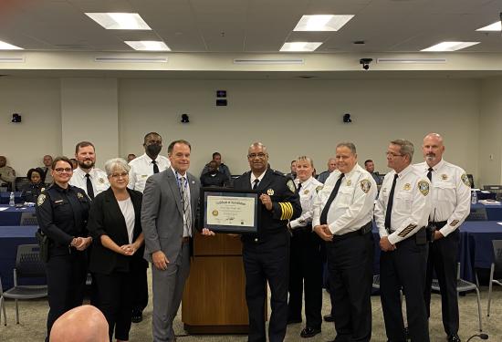 Isle of Wight County Sheriff’s Office received their Third Re-accreditation Award
