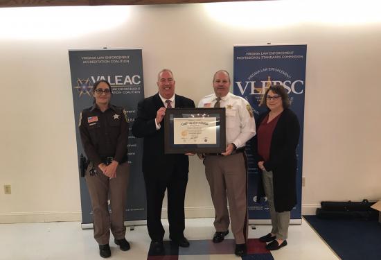 Radford Sheriff’s Office – Sheriff Mark Armentrout and staff – 5th Re-accreditation award