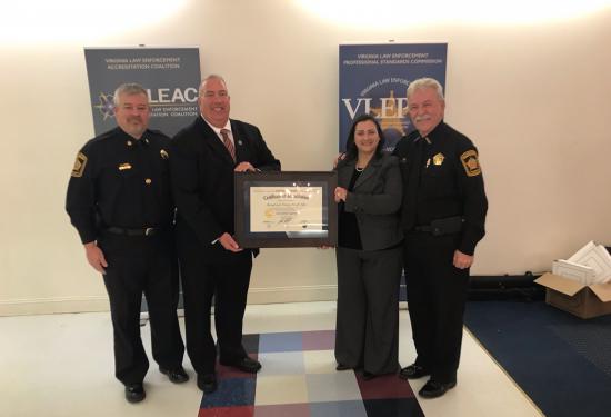 Spotsylvania Co. Sheriff’s Office – Sheriff Roger L. Harris and staff – 4th Re-accreditation award
