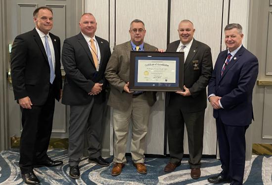 Washington County Sheriff’s Office – Sheriff Blake Andis accepting their 5th award